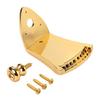 Polished Metal Mandolin Bridge Eight String Tailpiece For Precise String Alignment And Acoustic Resonance
