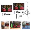 Tabellone Segnapunti Digitale da Parete con Telecomando Display LED Elettronico per Pallacanestro