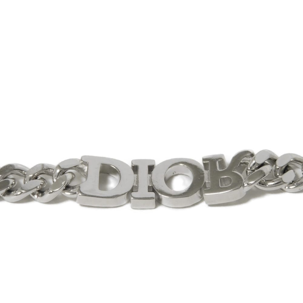Used 10656 Diorvolution Choker N1583DVOCY_D13S 7984 Dio(r)evolution Crystal Rhinestone Logo Silver Women's from Japan
