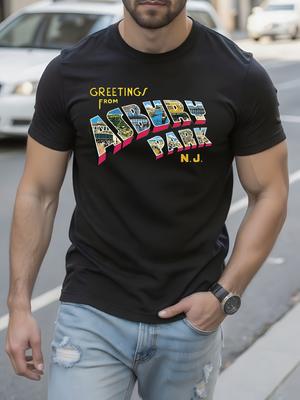 Greetings From Asbury Park NJ Vintage Graphic Tshirt - Re...