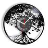 Tree of Life Retro Vinyl Record Wall Clock Living Room Kitchen Family Tree Retro Vinyl Longplay Wall Art Home Decor Wall Clock