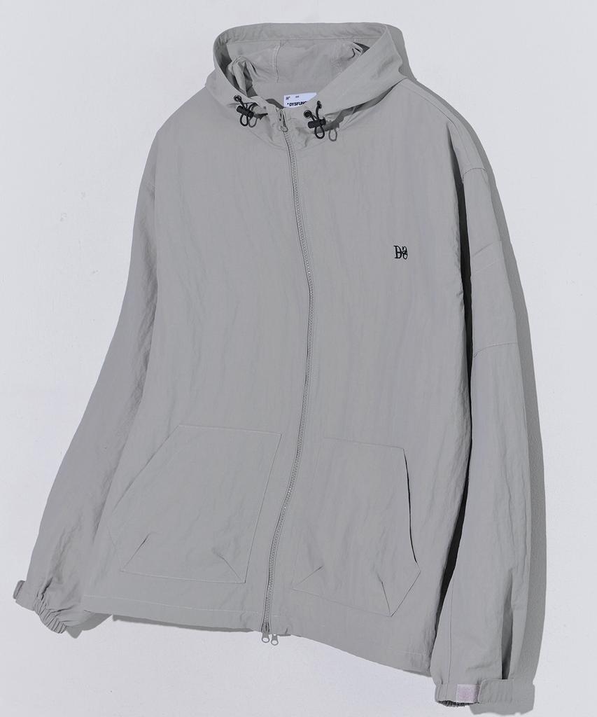 Dysfunct Cly Windbreaker Parka Jacket (Light Gray)