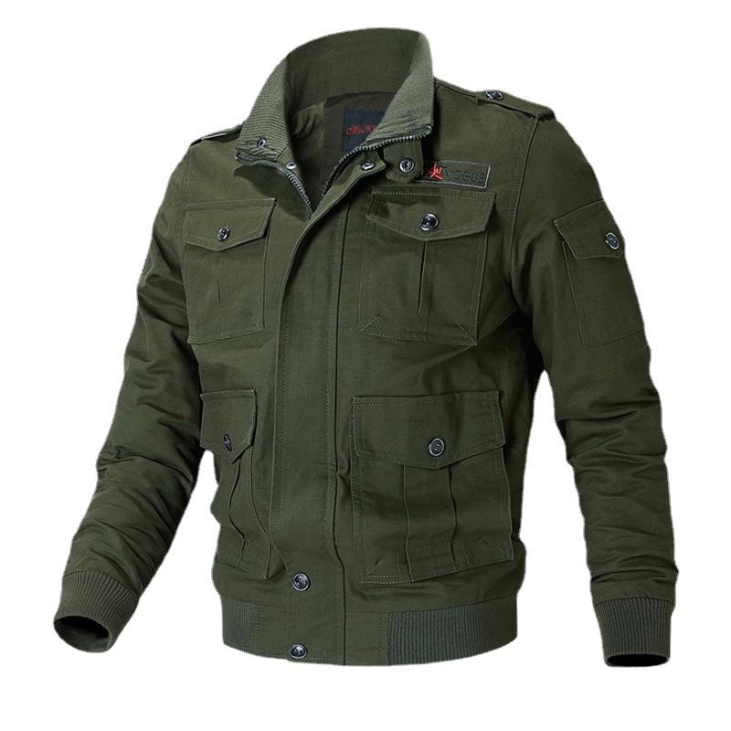 Autumn And Winter Men'S Jacket Casual Jacket Pure Cotton Tooling Large Size Men'S Clothing