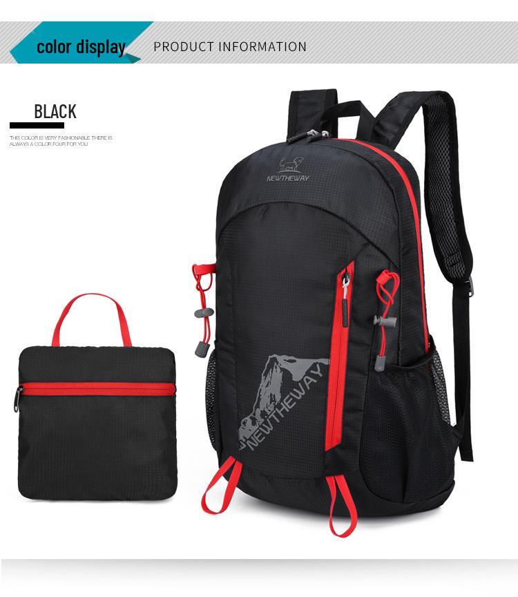 

Новий Стиль Складний Легкий Водовідштовхувальний Рюкзак для Альпінізму та Активного Відпочинку з Принтом Логотипу Below 20L