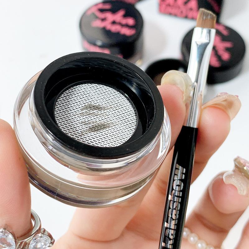 Misty Cushion Eyebrow Cream Natural Dimensional Wild Eyebrow Rooted Waterproof Long Lasting Eyebrow Powder Free Eyebrow Brush