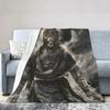 WUKONG Flannel Monkey King Throw Blanket Cozy Warm Couch, Bedroom, and Travel Perfect Gift for Halloween, Christmas, Birthdays