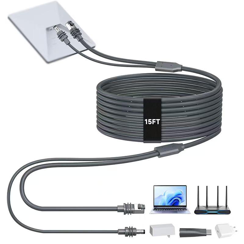 

STL MINI 5m Gigabit CAT5E 26AWG All-in-One Network Cable with Power & Data Transmission