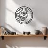Wrought Iron Boho Eye Wall Art, Geometric Metal Sculpture, Minimalist Decor for Living Room, Unique Spiritual Gift