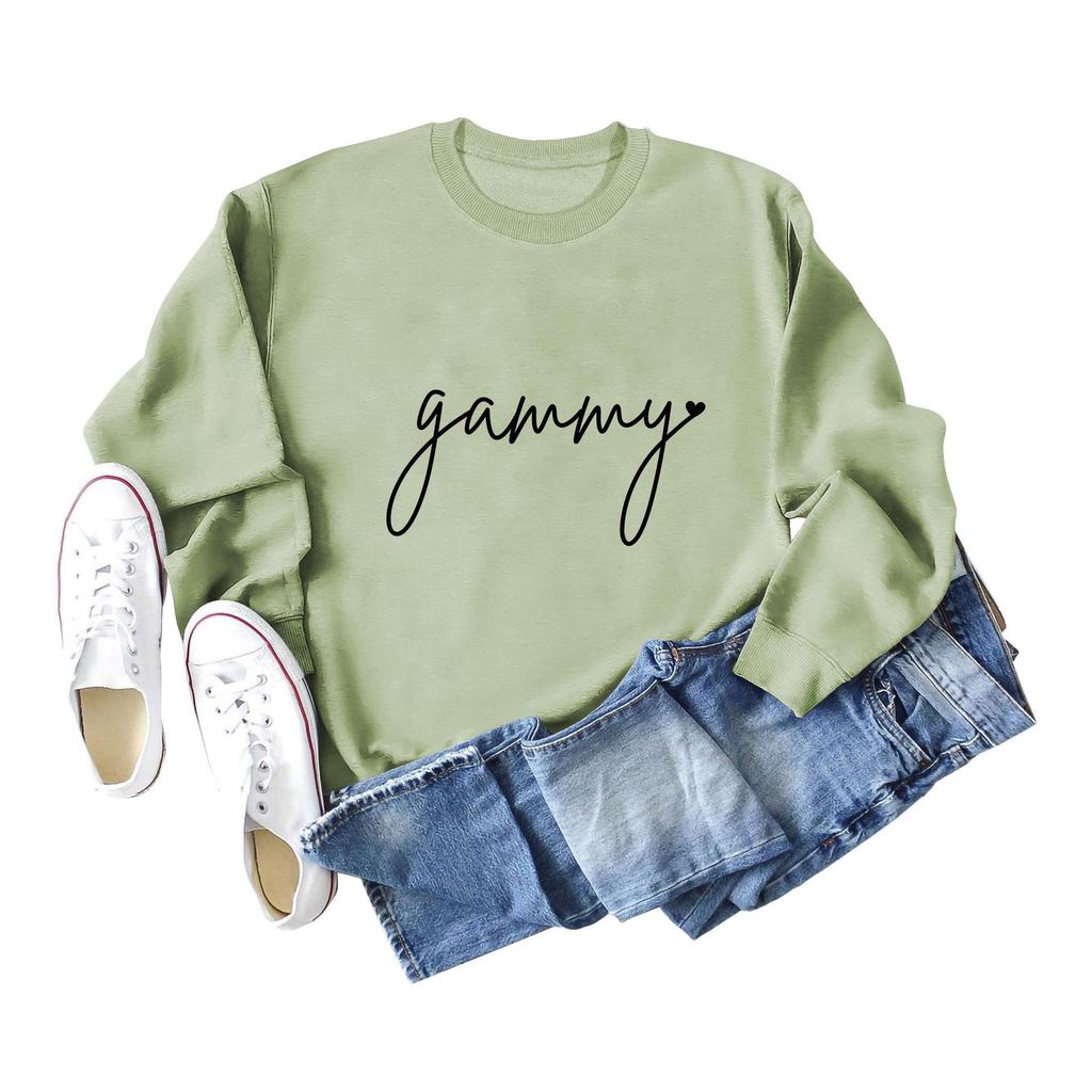Women's Loose Fit Long-Sleeve Round Neck Casual Fashion Sweatshirt
