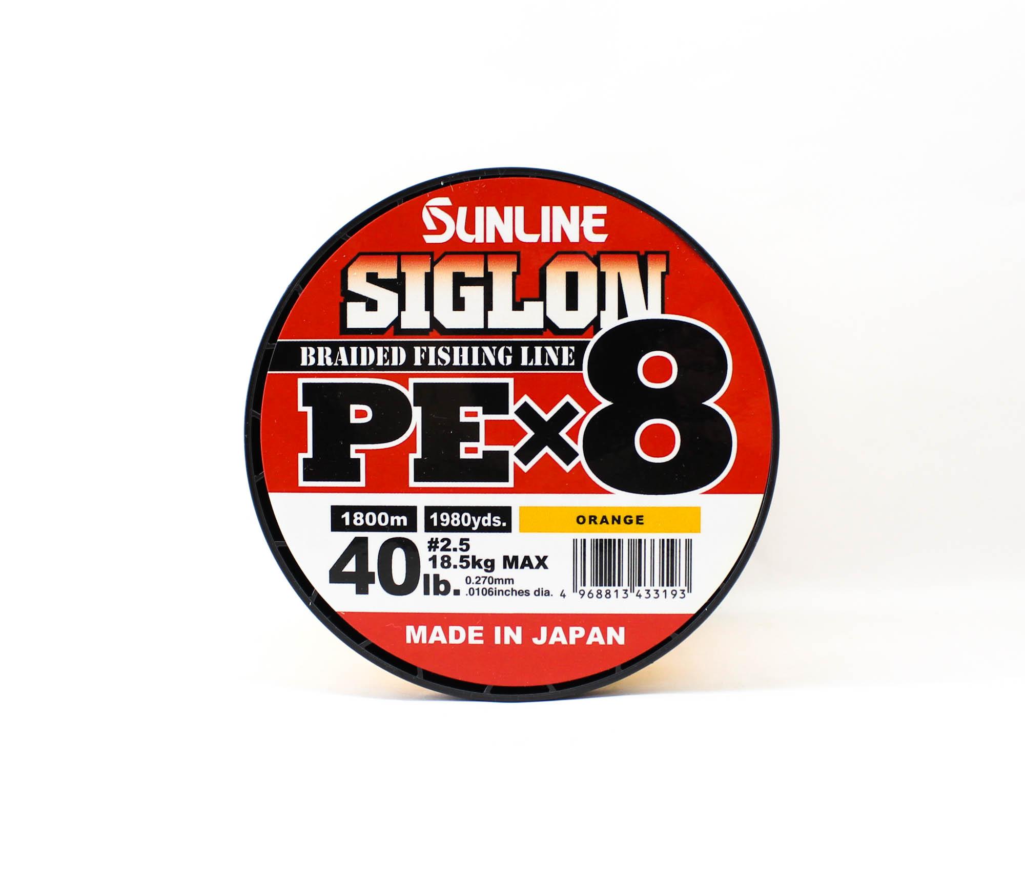 

Sunline P.E Line X8 Siglon 1800M P.E 2.5 40LB Orange (3193) оранжевый