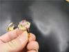 Finger Ring Parity Jade Gold Tone Encrusted Pink Exquisite Agate Women 'S Rings Full Of Diamond EncrustedTrendy Rings