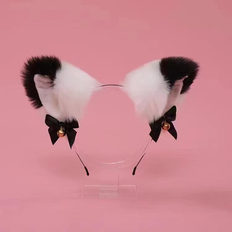 Super Cute Plush Cat Ear Headband and Hair Clip Set