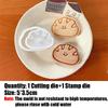 Cute Chestnut Bread Cookie Mold Cartoon Croissant Toast Shaped Biscuit Vegetable Cutting Die Kids Lunch Baking Mold Kitchen Tool
