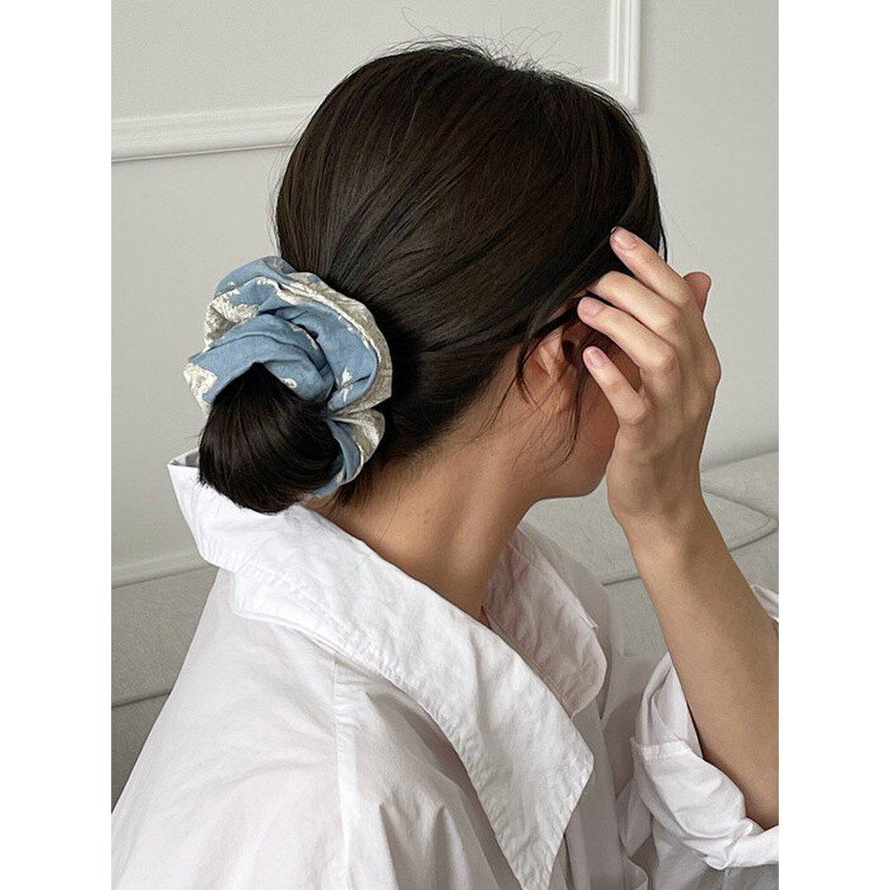 French Etoile Scrunchie [Airyblue]