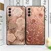 Beautiful Rose Gold Art Soft Phone Case for Samsung A17 A37 A57 A16 A26 A36 A56 A15 A25 A35 A55 A14 A24 A34 A54 A13 A23 A33 A53