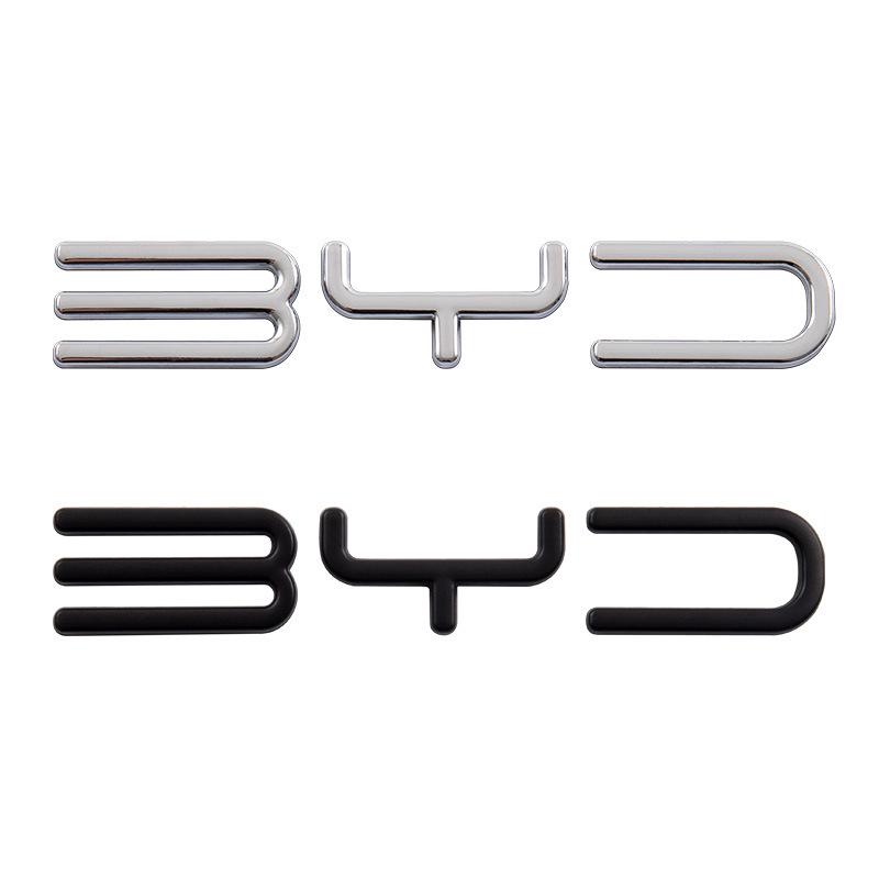 3D Metal Car Sticker for BYD Models - Tang, Song, Yuan, Qin Series Tail and Side Decoration