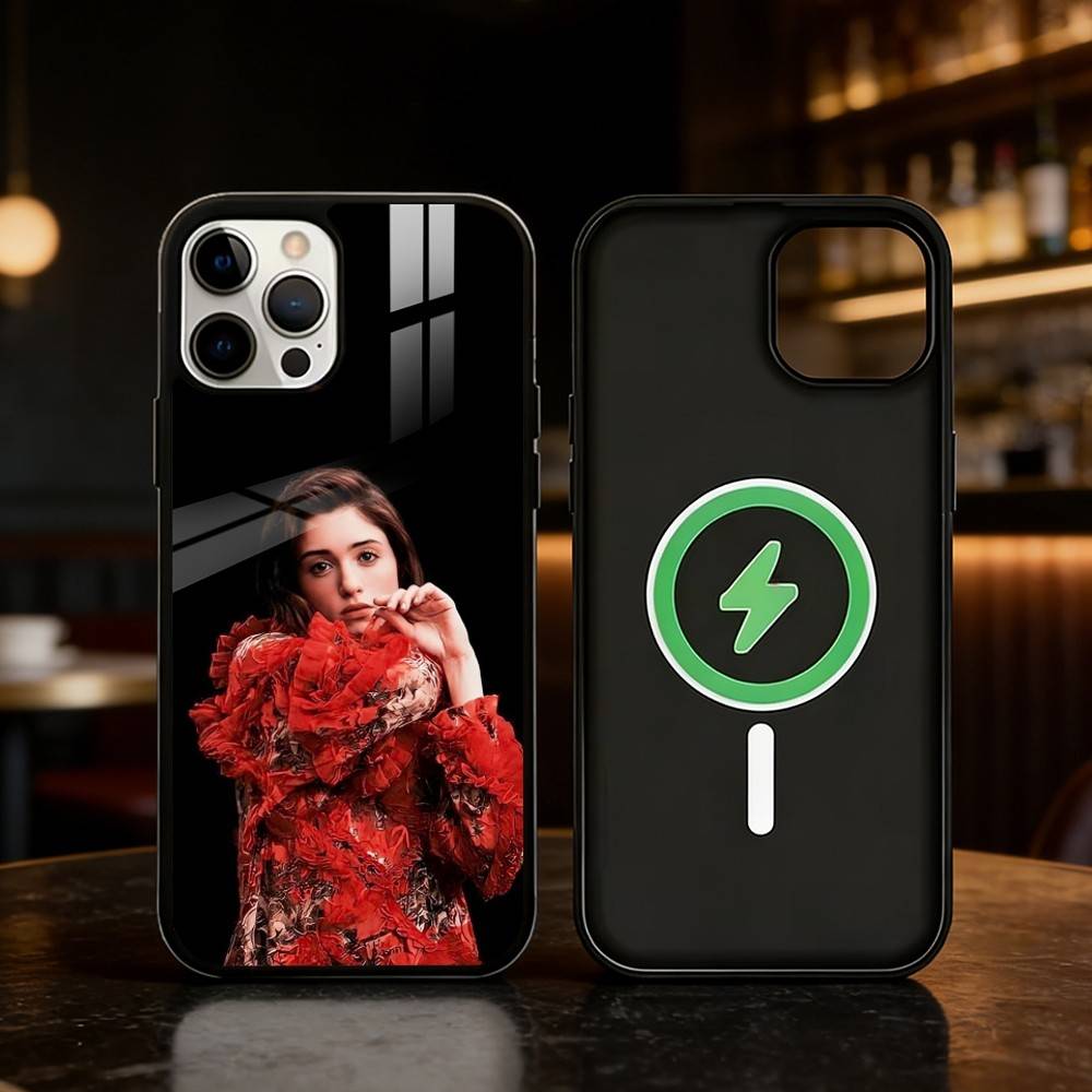 Retro Chic Vibe Natalia Dyer Phone Case For iPhone 17/16/15/14/13/12/Plus/Pro/Max for Magnetic Wireless Charging