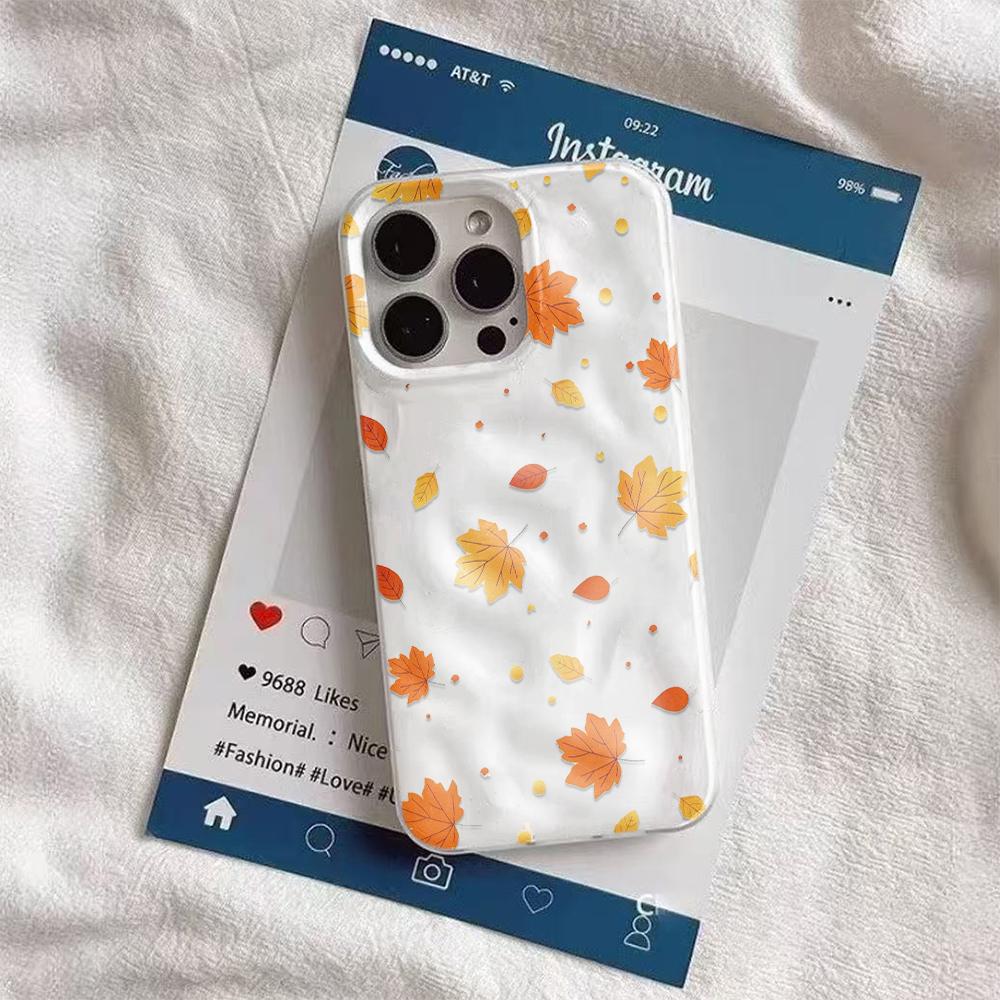 Autumn Maple Leaves Phone Case For IPhone 17 Air 16 15 14 13 12 11 Pro Max Cover Case For IPhone 16 15 14 Plus Case Funda Coque