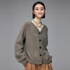 Women's 100% Cashmere Thickened Cardigan Sweater