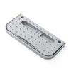 Wall Mounted Shoes Rack Adhesive Foldable Space Saving PP Door Shoe Hanger for Bathroom Grey Free