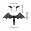 Halloween Costume Set Photo Props Devil Wing for Prom Dancing Performance