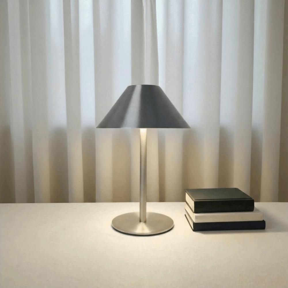 Creative Mushroom Bedside Lamp 3 Color Lights Dimming LED Table Lamp Wireless Rechargeable Night Lights Living Room Decor