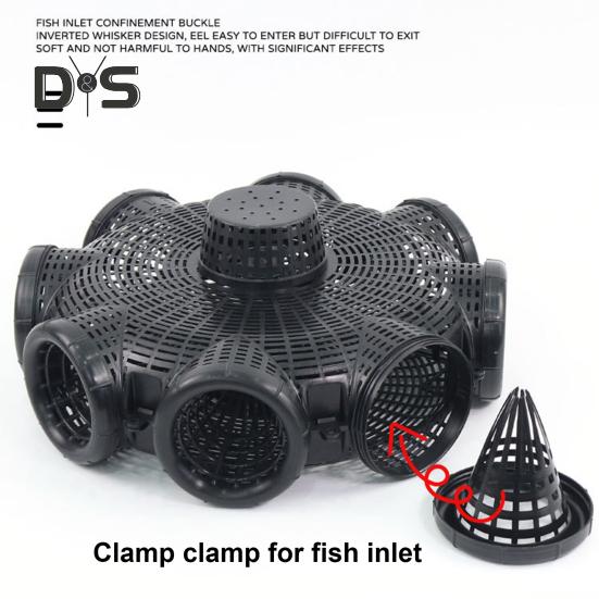 Fishing Bait Trap 3/6/8 Holes Heavy Duty Fine Mesh Portable River Prawn Shrimp Crawfish Eel Loach Crab Catcher Trap Fish Cage
