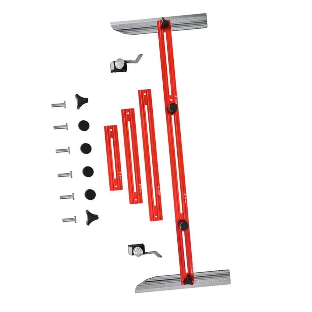 Stair Measuring Tool Jig Aluminum Alloy Flexible Easy Adjustment Stair Tread Gauge