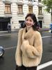 New Mao Mao jacket women's casual imitation fox fur V-neck versatile warm fur integrated