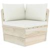 Day and Night - Day and Night Cushions for Pallets 3 Units Cream White Oxford Fabric