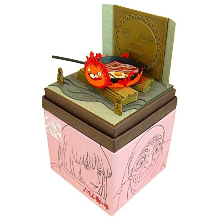 Sankei Studio Ghibli Mini Howl's Moving Castle Calcifer & Bacon Egg Papercraft Model MP07-33.