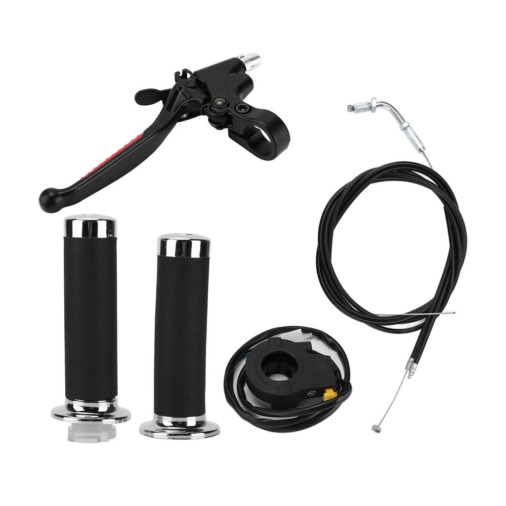 Throttle Clutch Handle Kit Waterproof Ergonomic Replacement for 49cc 60cc 66cc 80cc Engine Motorized Bicycle