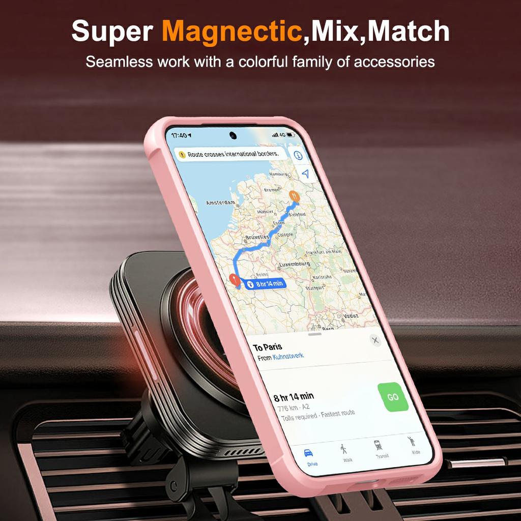 For Samsung Galaxy S26+ Magnetic Case Ring Holder Kickstand TPU + PC Phone Cover