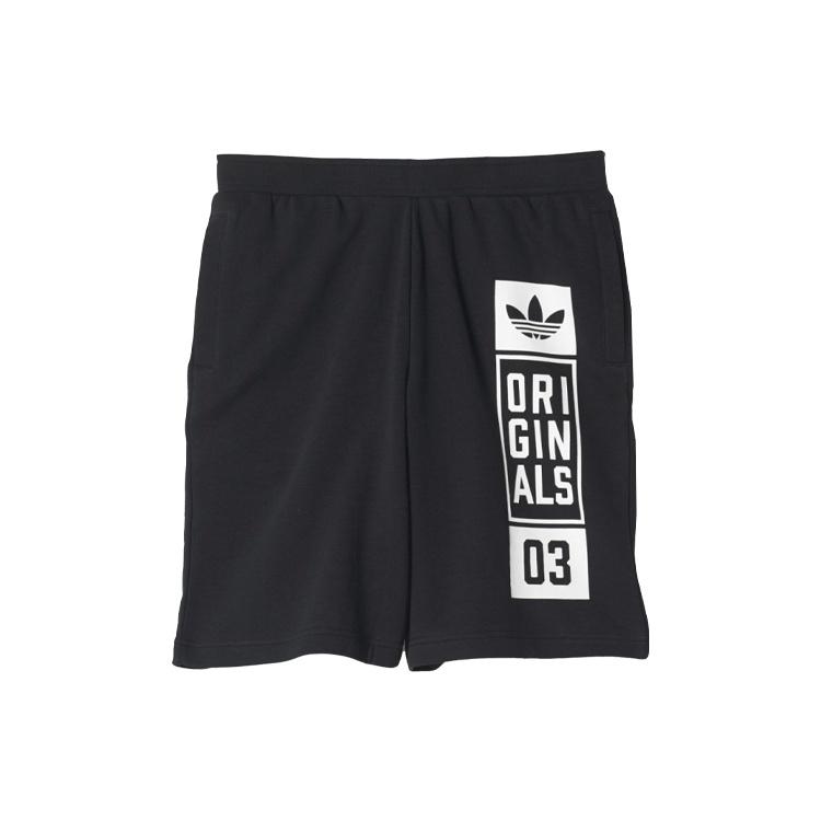adidas originals Logo Printing Casual Sports Running Shorts Black Men s AJ7634 XXL