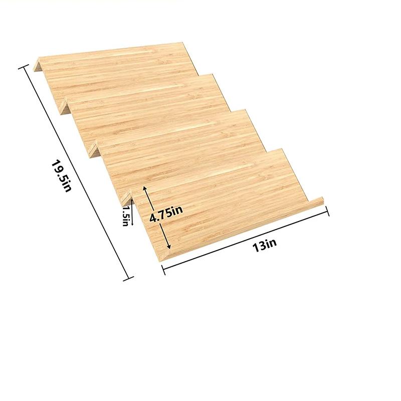 Bamboo Spice Rack Tray Jars Spice Drawer Organizer for Kitchen Cabinets Storage and Organization Shoe Tray Straw Tray Wood Tray