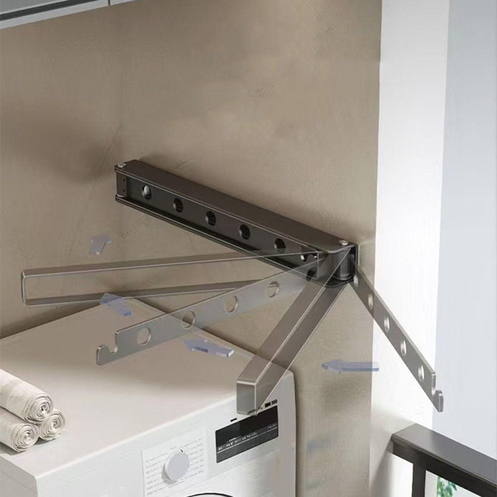 Wall Mounted Invisible Drying Racks Pull Type Clothing Drying Rack  Indoor