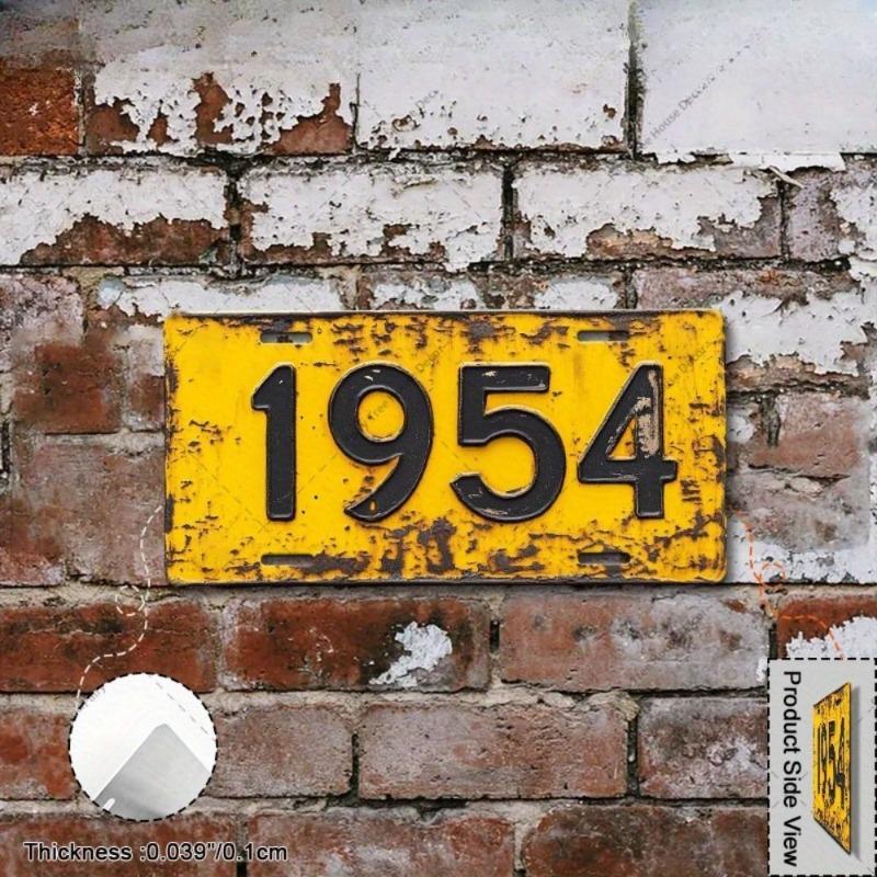 Motorcycle Souvenir License Plate, Metal Auto Wall Decor 15x30cm