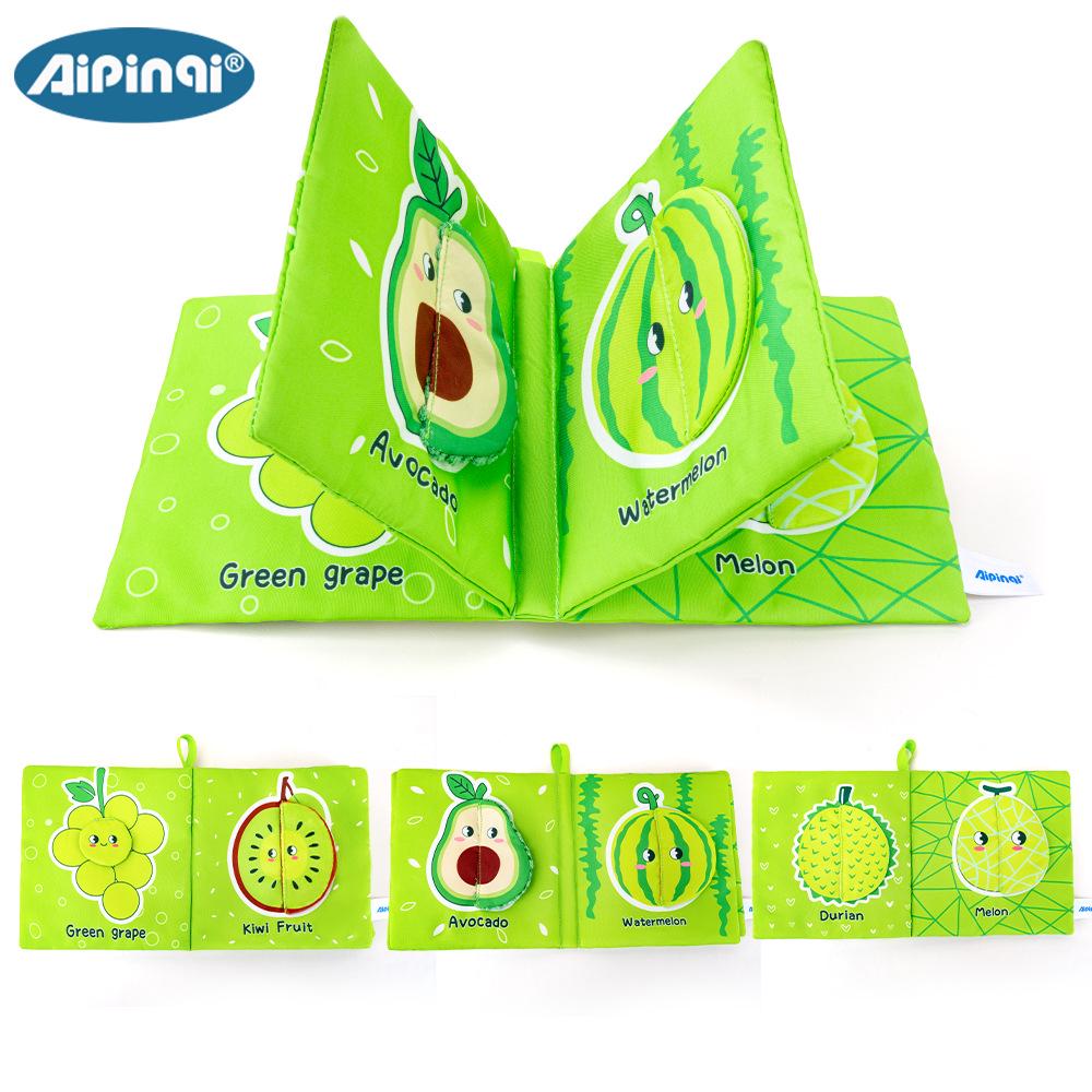

Tear-Resistant Chewable 3D Fruit Cloth Book for Infant & Toddler Early Education