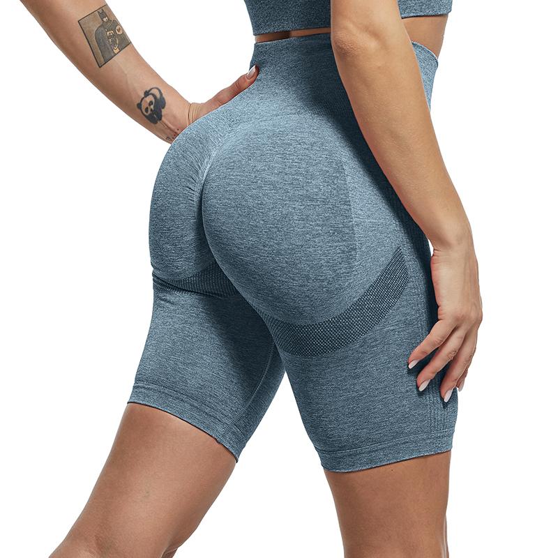 Sportshorts Damen Nahtlos Push Up Lässig Hohe Taille Shorts Feminino Fitness Workout Slim Shorts EMA