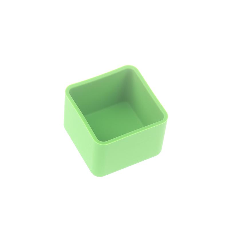 Lunch Divider Microwaveable Bakeware Dish Cup Reusable Silicone Kids Bento Box Dessert Holder Divider Salad Dressing Container 90ml зелёный