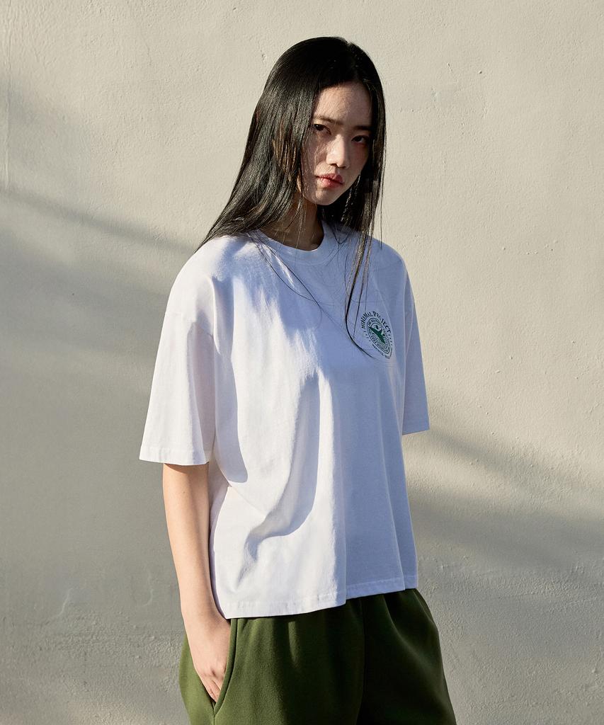MINIMALPROJECT Whale Pigment Crop Short Sleeve T-Shirt Mst166C / 3 Colors