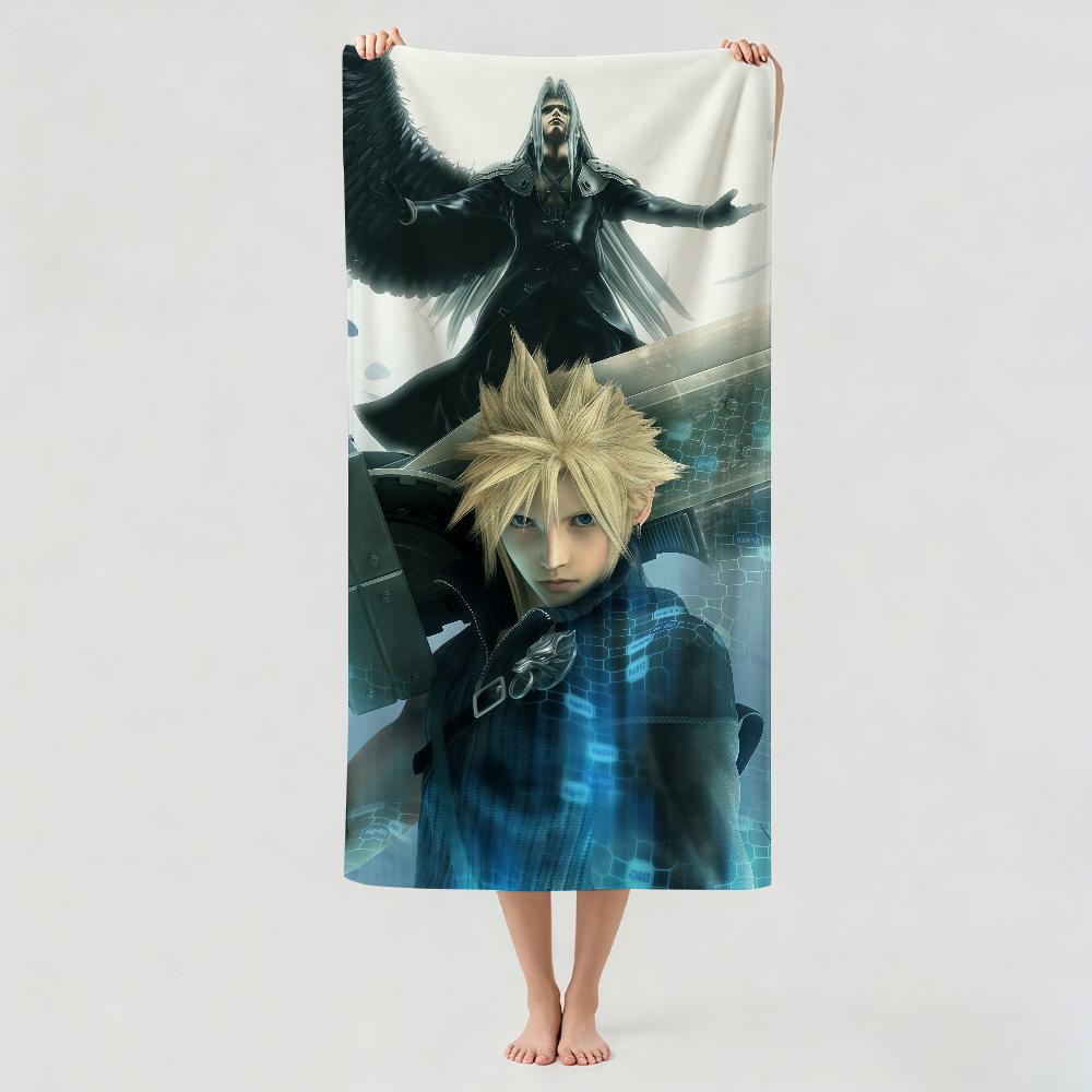 Adventure game F-Final F-Fantasy Towel Drying Bath Towel Applicable To Light Swimming Camping Yoga Beach Out