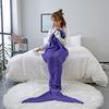 New Mermaid Blanket Plush Office Sofa Blanket Thick Knitted Air Conditioning Blanket Mattress Photography Travel Portable Sleeping Bag