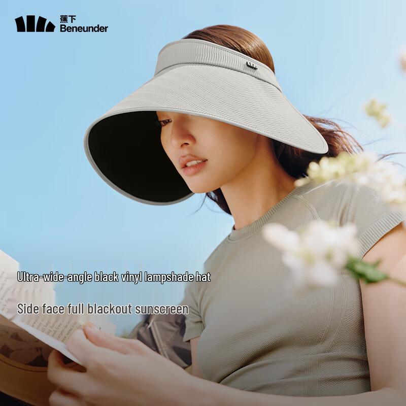 Beneunder Women's Blackout Wide-Brim Sun Visor Hat BM563