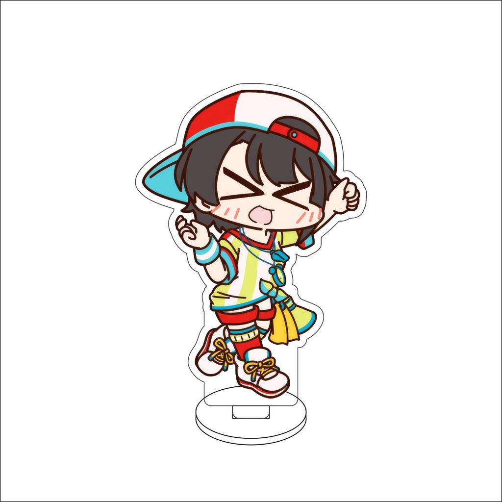 10CM Anime hololive Figure Stand Model Robocosan/Usada Pekora/Shirakami Fubuki Cute Desk Decor Standing Sign Gifts