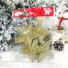 4Pcs 5CM Glitter Star Christmas Decoration Hanging Xmas Tree Pendant Ornament for Home Decor New Year 2026 DIY Gift Accessories