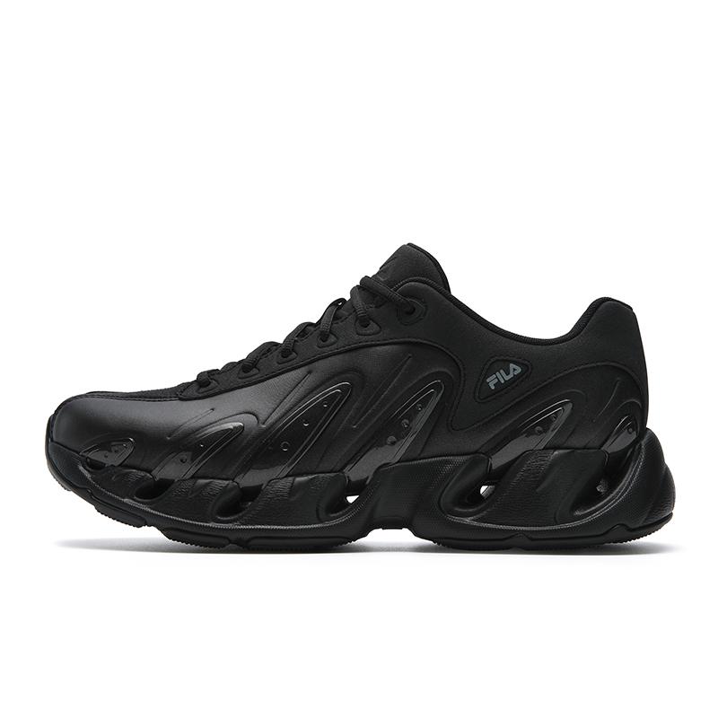 FILA VETTA Cushioning Abrasion Resistant Coverage Lightweight Height Increasing Low top Chunky Sneakers Men s Black F12M613107FDG 42