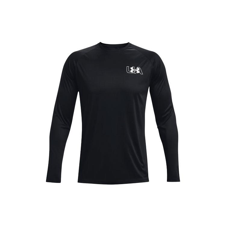 Under Armour Long Sleeve Velocity T-shirt Black Men s 1366783-001 S