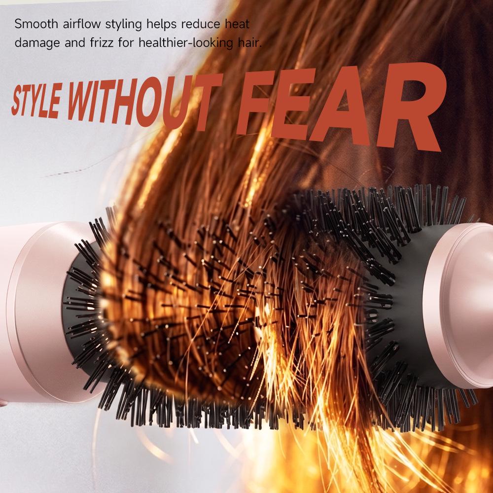 5-in-1 Multi-functional Hot Air Brush: Straighten, Curl, Blow Dry & Style Hair Without Damage
