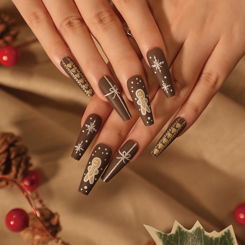 Christmas Manicure Collection: Press-On False Nails & Nail Stickers